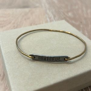 Grateful bracelet antique gold and silver